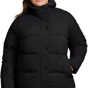 Women's Glacier Peak Hooded Jacket /Coat Eddie Bauer Sz 3X Plus Size Black